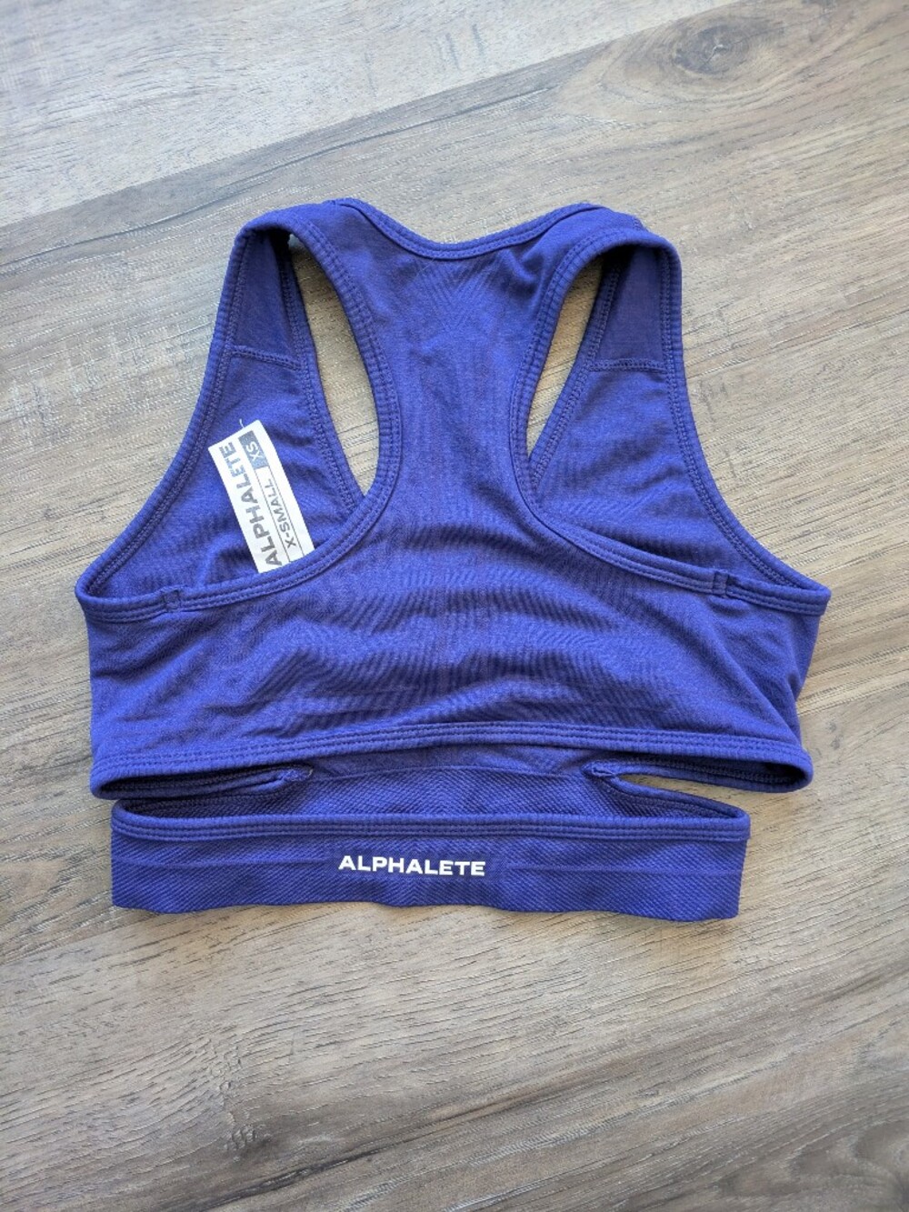 Alphalete Purple Racerback Cutout Sports Bodysuit Top